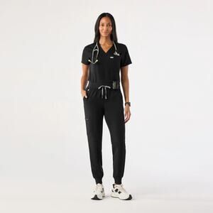 FIGS Zamora Jogger Scrub Pants Black XXS NWT